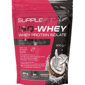 CHOGAN SUCCES - SUPPLEFIT ISO-WHEY- SAVEUR NOIX DE COCO -10 SACHETS + 3 SACHETS GRATUITS 600 G