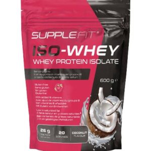 CHOGAN SUCCES - SUPPLEFIT ISO-WHEY- SAVEUR NOIX DE COCO -5 SACHETS + 1 SACHET GRATUIT 600 G