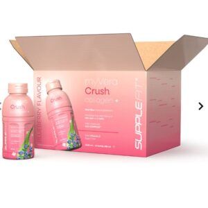 MYVERA CRUSH Collagen + | Complément alimentaire en bouteilles unidoses de 285 ml (12 bouteilles) - 3420 ml - SuppleFit