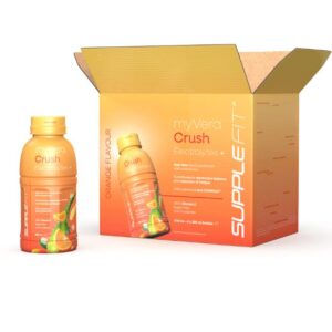 MYVERA CRUSH Electrolytes + | Complément alimentaire avec édulcorants en bouteilles unidose de 285 ml (lot de 6) - 1710 ml - SuppleFit